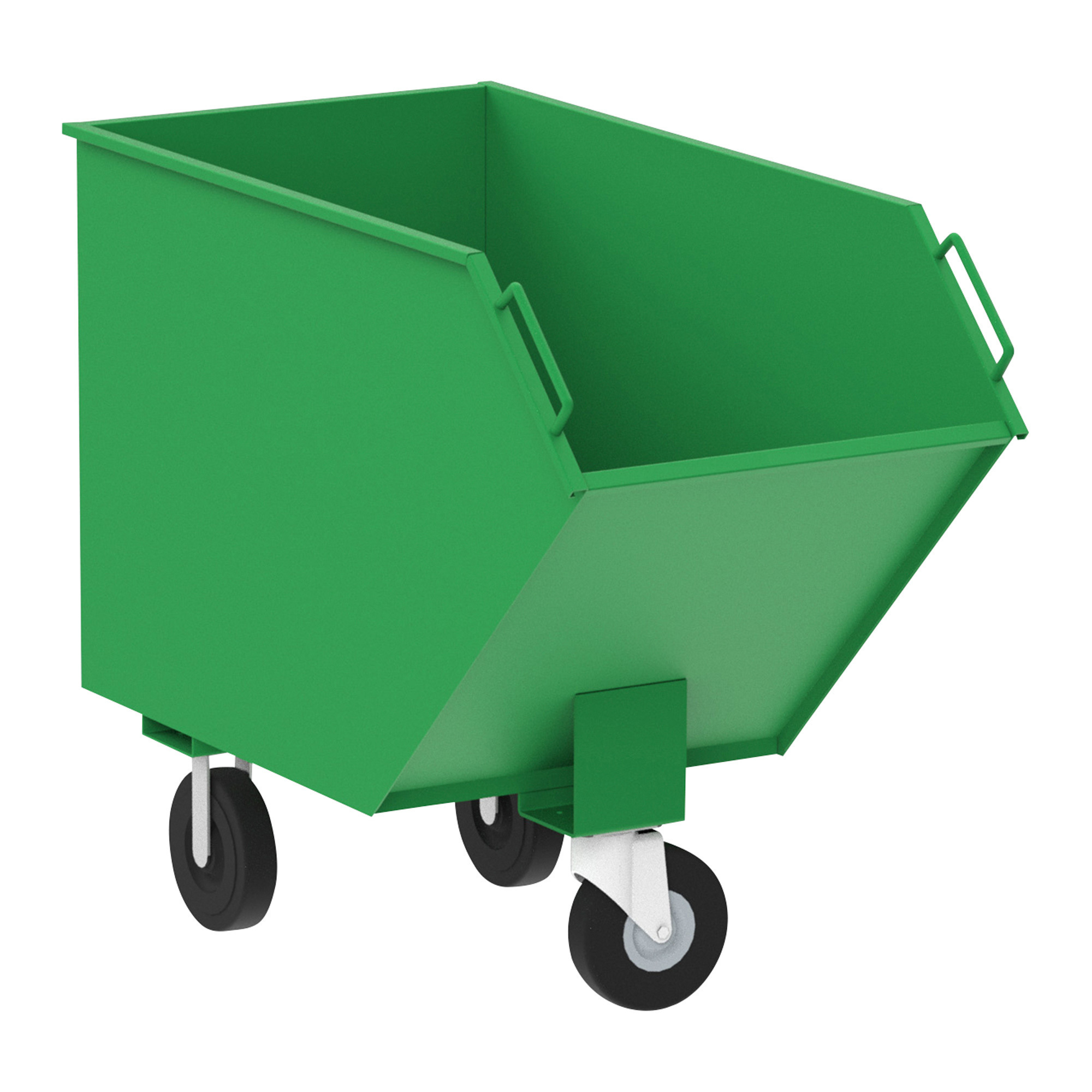 Valley Craft Chip Truck, 9ft³, 3-Wheel, 48in.L x 24in.W x 39in.H, 1000-Lb. Capacity, Model# F85056A9